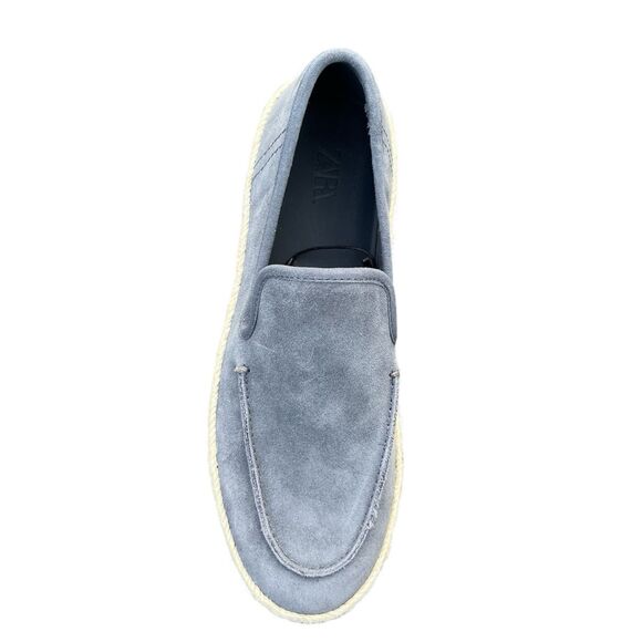 Zara Men's Casual Leather With Suede Blue Loafers Size US 7 UK 6 EUR 39 NWOT - Picture 15 of 17